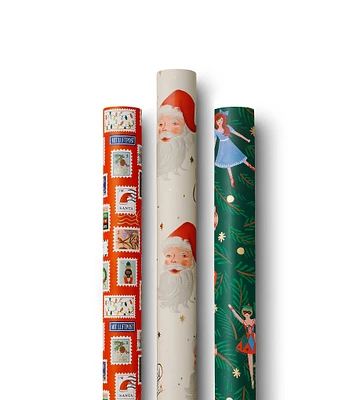 Rifle Paper Co. Holiday Stamps Gift Wrap Bundle