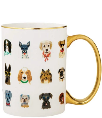 Rifle Paper Co. Hot Dogs Porcelain Coffee Mug