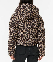 Rip Curl Anti-Series Printed Crop Puffer Jacket