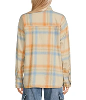 Rip Curl Beach Party Long Sleeve Plaid Brushed Flannel Shirt