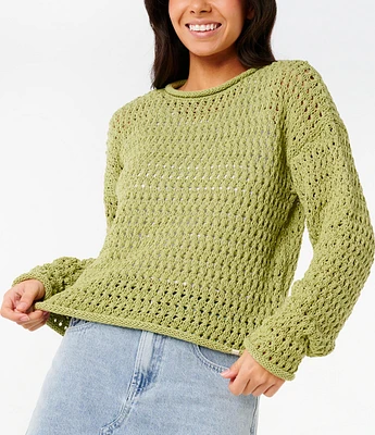 Rip Curl Cala Nights Long Sleeve Pointelle Sweater
