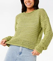 Rip Curl Cala Nights Long Sleeve Pointelle Sweater