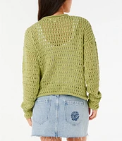 Rip Curl Cala Nights Long Sleeve Pointelle Sweater