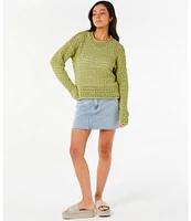 Rip Curl Cala Nights Long Sleeve Pointelle Sweater