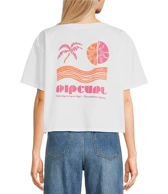 Rip Curl Calypso Short Sleeve Cropped Graphic T-Shirt