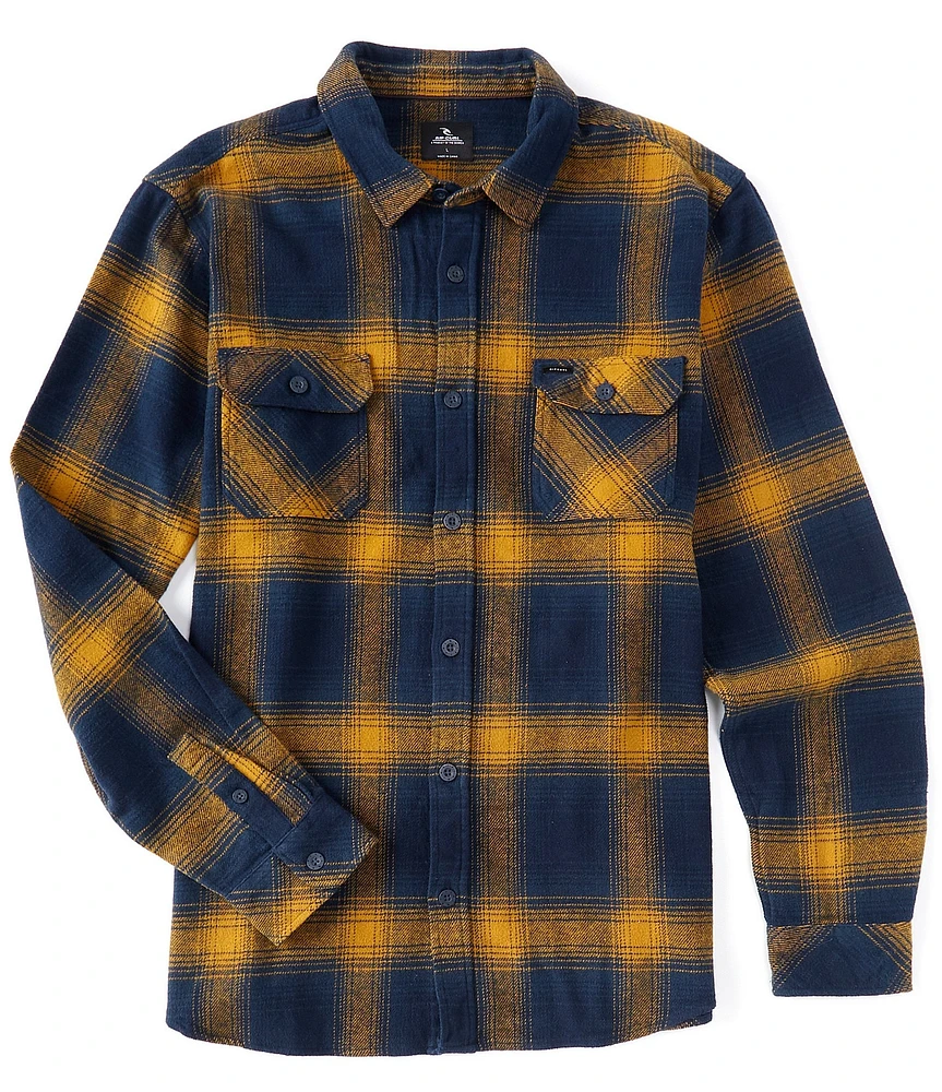 Rip Curl Count Plaid Long Sleeve Flannel Shirt