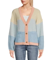 Rip Curl Desert Dreams Long Sleeve Yarn Dyed Stripe Knit Cardigan