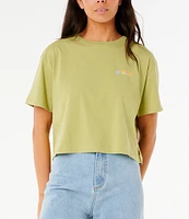 Rip Curl Dune Dancer Short Sleeve Cropped T-Shirt