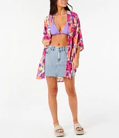 Rip Curl Es Vedra Tropical Floral Wrap Kimono