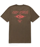 Rip Curl Fade Out Icon Short Sleeve Graphic T-Shirt