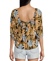 Rip Curl Follow The Sun Off-The-Shoulder Coordinating Floral Print Top