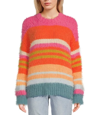 Rip Curl Hibiscus Heat Chunky Stripe Knit Sweater