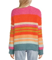 Rip Curl Hibiscus Heat Chunky Stripe Knit Sweater