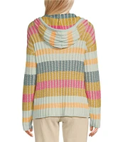 Rip Curl Hibiscus Heat Stripe Print Poncho