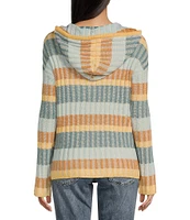 Rip Curl Hibiscus Heat Stripe Print Poncho