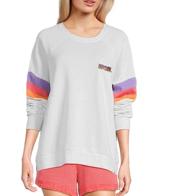 Rip Curl Las Dalias Raglan Sleeve Fleece Sweatshirt