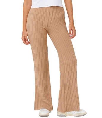 Rip Curl Mid Rise Cozy Flare Rib Knit Pants