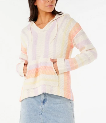 Rip Curl Neon Isles Long Sleeve Striped Poncho