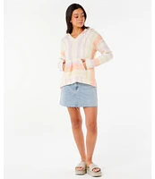 Rip Curl Neon Isles Long Sleeve Striped Poncho