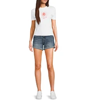 Rip Curl Neon Palm Short Sleeve Fitted T-Shirt