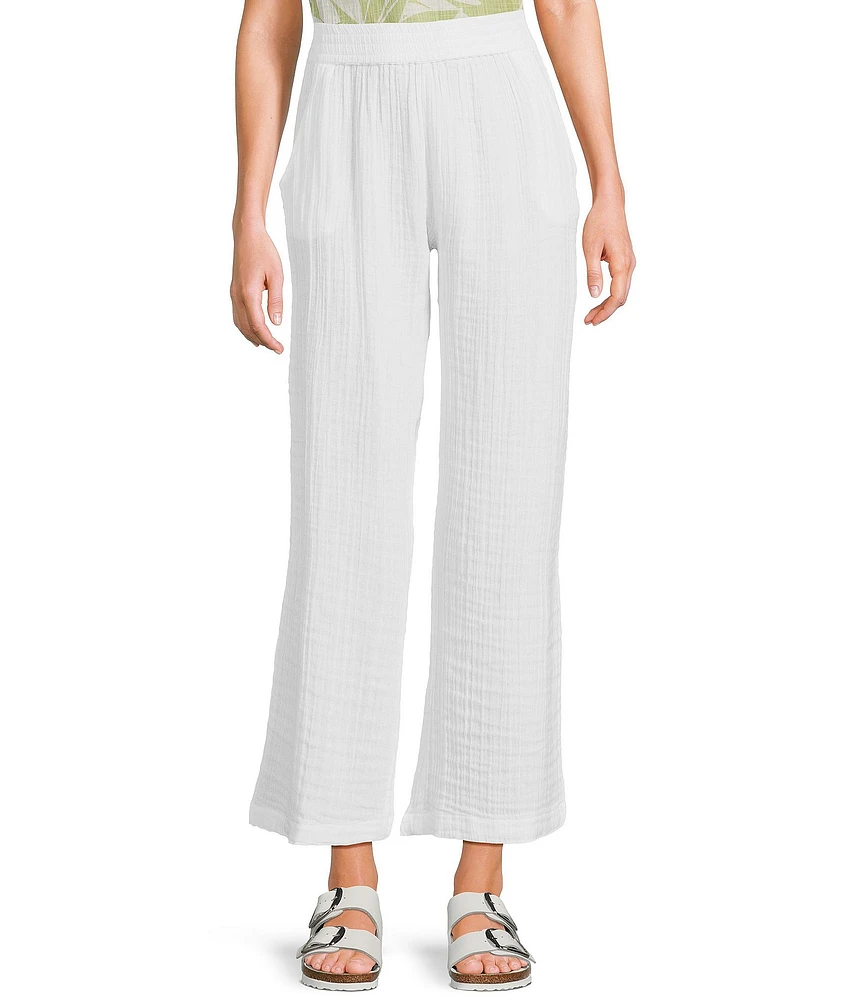 Rip Curl Premium Surf Beach High Rise Wide Leg Gauze Weave Coordinating Pants