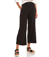 Rip Curl Premium Surf Beach High Rise Wide Leg Gauze Weave Pants