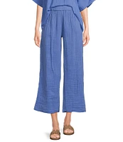 Rip Curl Premium Surf Beach High Rise Wide Leg Gauze Weave Coordinating Pants