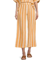 Rip Curl Premium Surf Mid Rise Striped Coordinating Cropped Pants