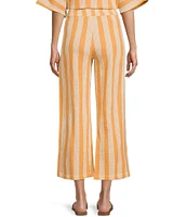 Rip Curl Premium Surf Mid Rise Striped Coordinating Cropped Pants