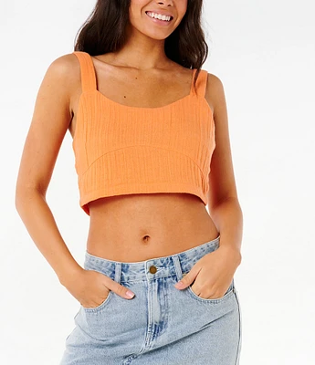 Rip Curl Premium Surf Printed Double Weave Crop Tank Top