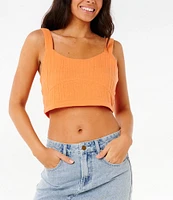 Rip Curl Premium Surf Printed Double Weave Crop Tank Top