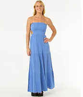 Rip Curl Premium Surf Strapless Open Back Maxi Dress
