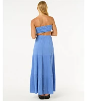 Rip Curl Premium Surf Strapless Open Back Maxi Dress