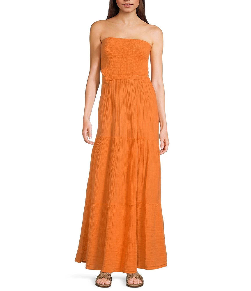 Rip Curl Premium Surf Strapless Open Back Maxi Dress