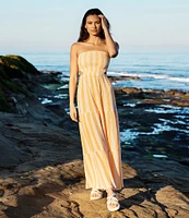 Rip Curl Premium Surf Striped Strapless Maxi Dress