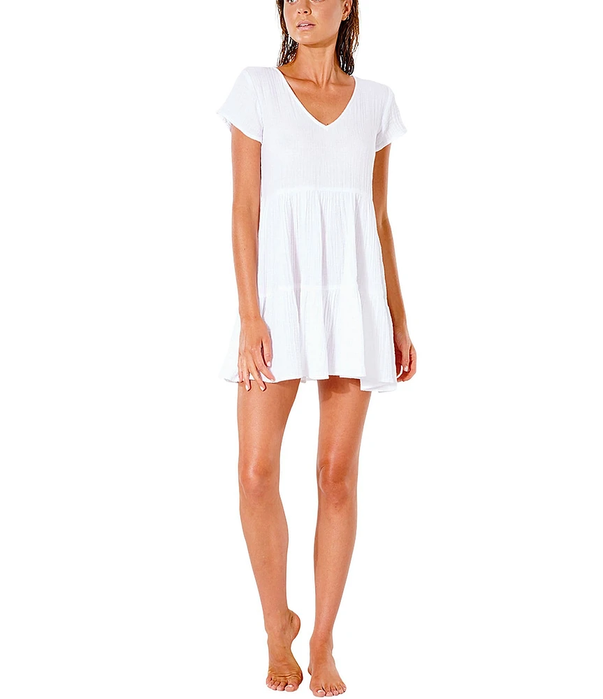Rip Curl Premium Surf Gauze Tiered Dress