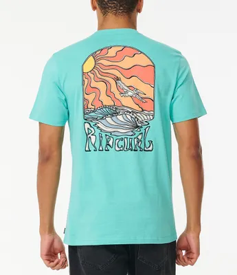 Rip Curl Rayzed And Hazed Short Sleeve Graphic T-Shirt