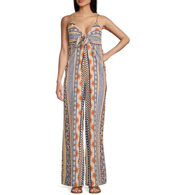 Rip Curl San Carlos Tie-Front Sleeveless Jumpsuit
