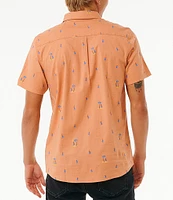 Rip Curl Short Sleeve Hula Breach Chambray Button Front Shirt