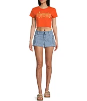 Rip Curl Summer Solstice Crop Baby Graphic T-Shirt