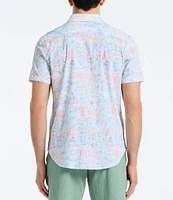 Robert Graham Passport Stretch Seersucker Short Sleeve Woven Shirt