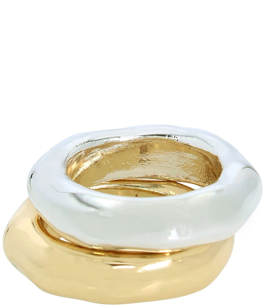 Robert Lee Morris Soho Sculpted Band Ring Set