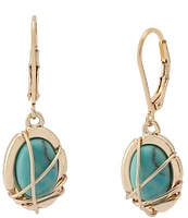 Robert Lee Morris Soho Turquoise Stone Drop Earrings