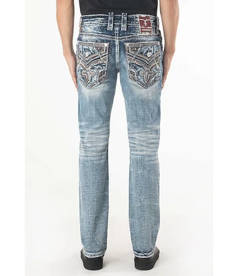 Rock Revival Arjan Straight Leg Destructed Jeans