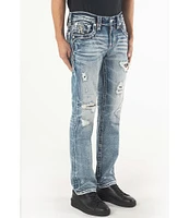 Rock Revival Arjan Straight Leg Destructed Jeans