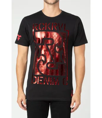 Rock Revival Bold Foiled Logo Short Sleeve T-Shirt