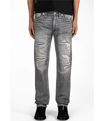 Rock Revival Danielle Straight Leg Distressed Jeans
