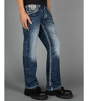 Rock Revival Jared Fleur-De-Lis-Pocketed Bootcut Jeans