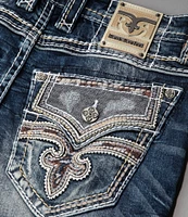 Rock Revival Jared Fleur-De-Lis-Pocketed Bootcut Jeans