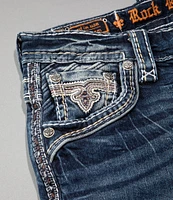 Rock Revival Jared Fleur-De-Lis-Pocketed Bootcut Jeans